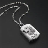 Memorial Pet Necklace - Custom Pet Photo Pendant & Cremation Ashes Jewelry