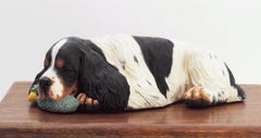 English Springer Spaniel Wooden Cremation Urn For Ashes