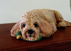 Cockerpoo Wooden Cremation Urn For Dog Ashes