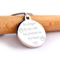 Pet Memorial Necklace – Personalised Pet Pendant With Custom Photo Engraving Gift